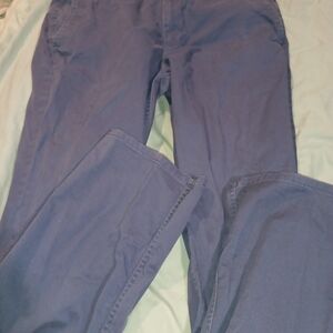 Blue Casual Pants